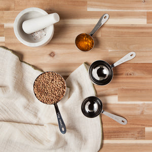 Set/4 Silver Measuring Cups