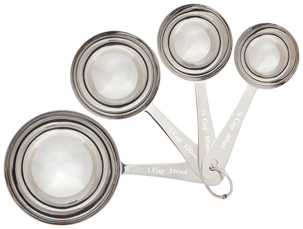 Set/4 Silver Measuring Cups