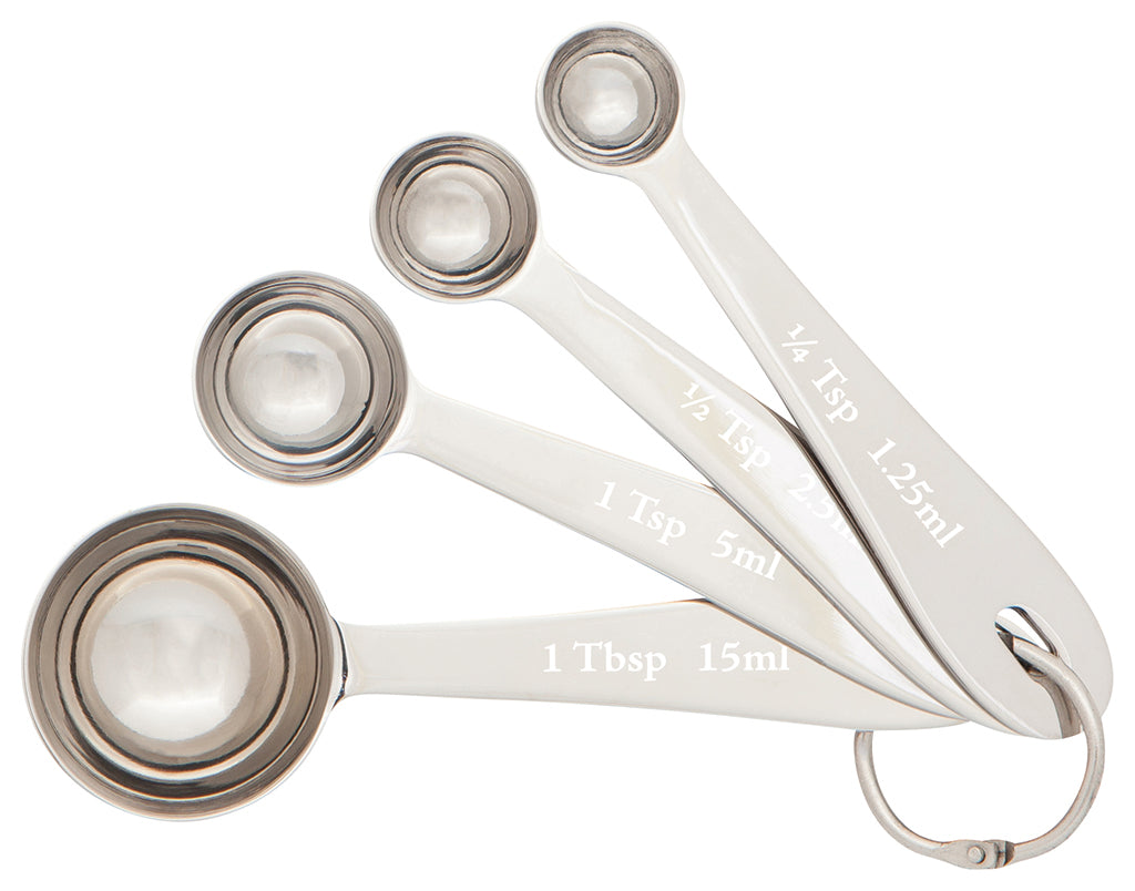 Set/4 Silver Measuring Spoons