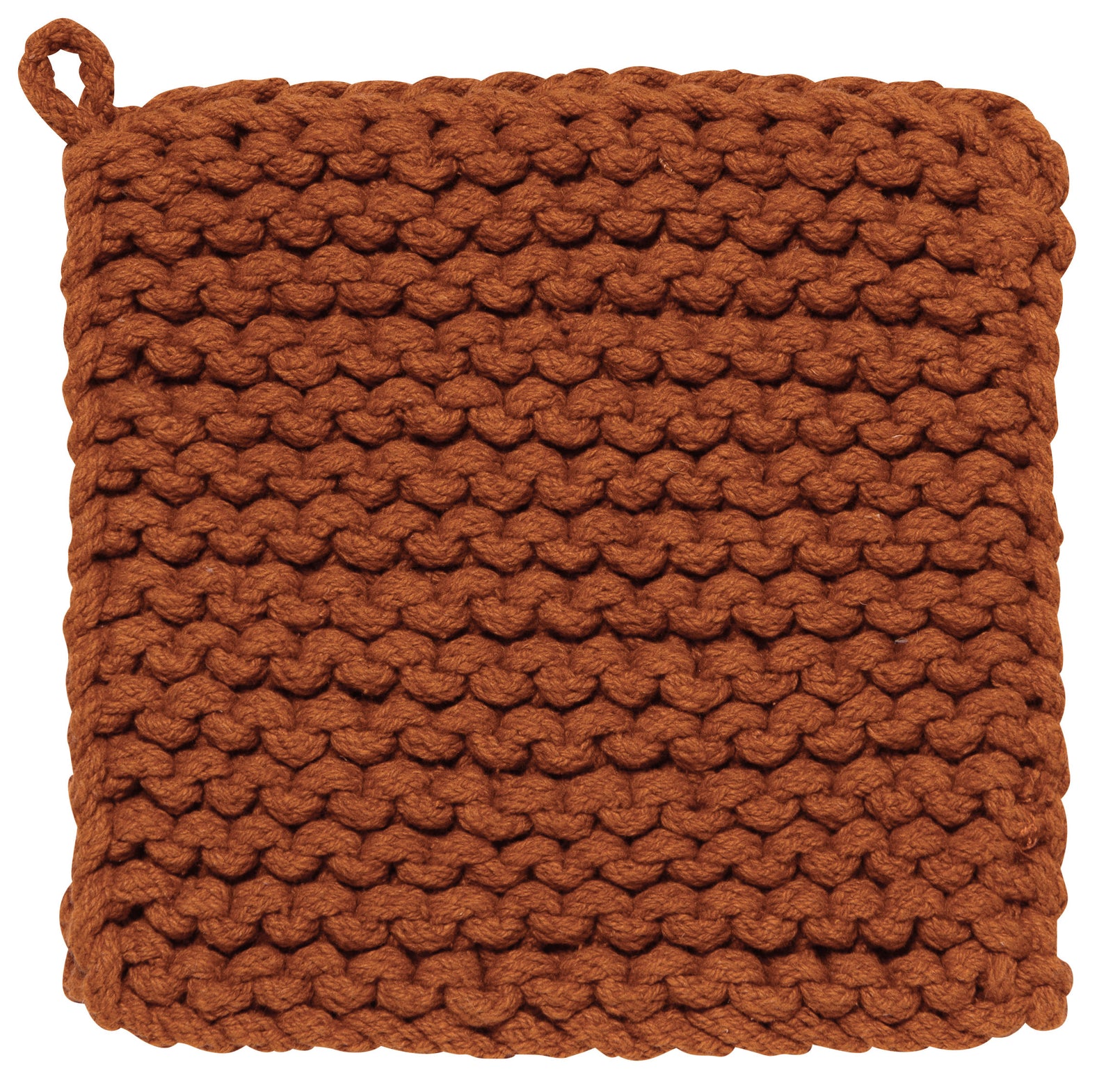 Chunky Knit Cinnamon Stick Pot Holder