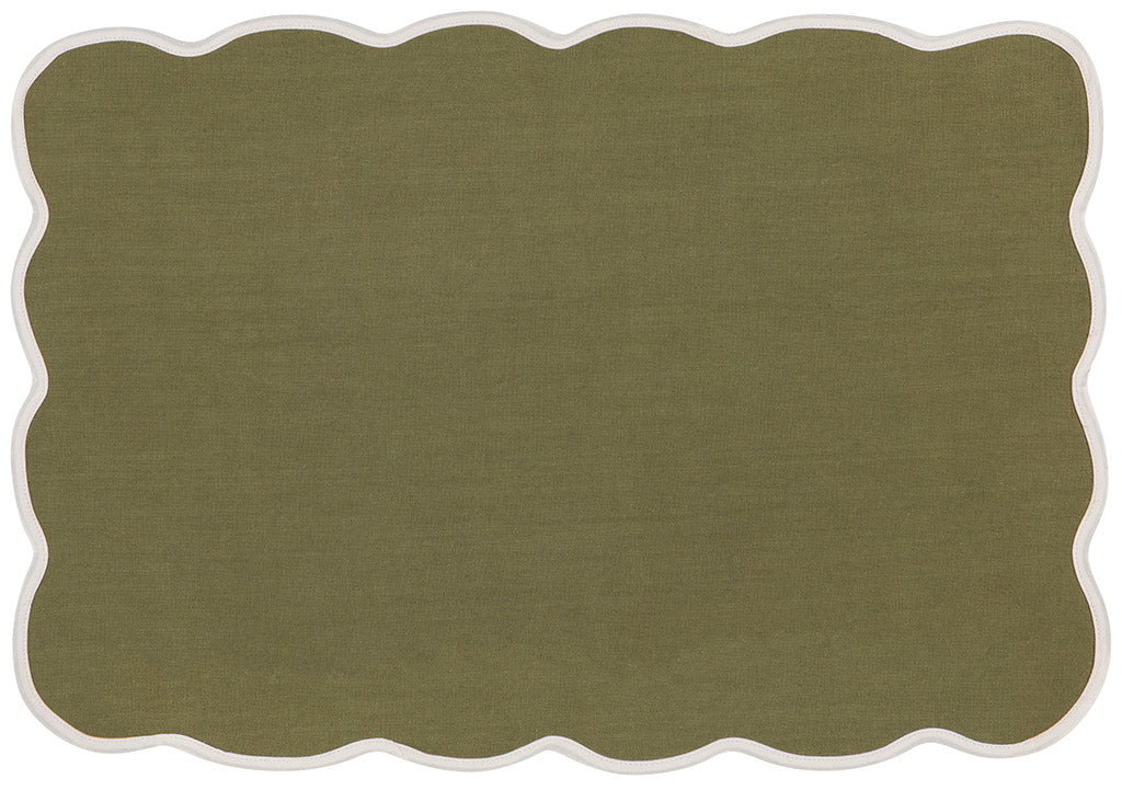 Set of 4 Olive Florence Placemats