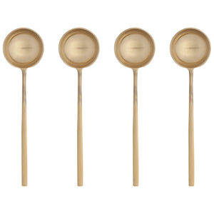 Set/4 Long Gold Spoons