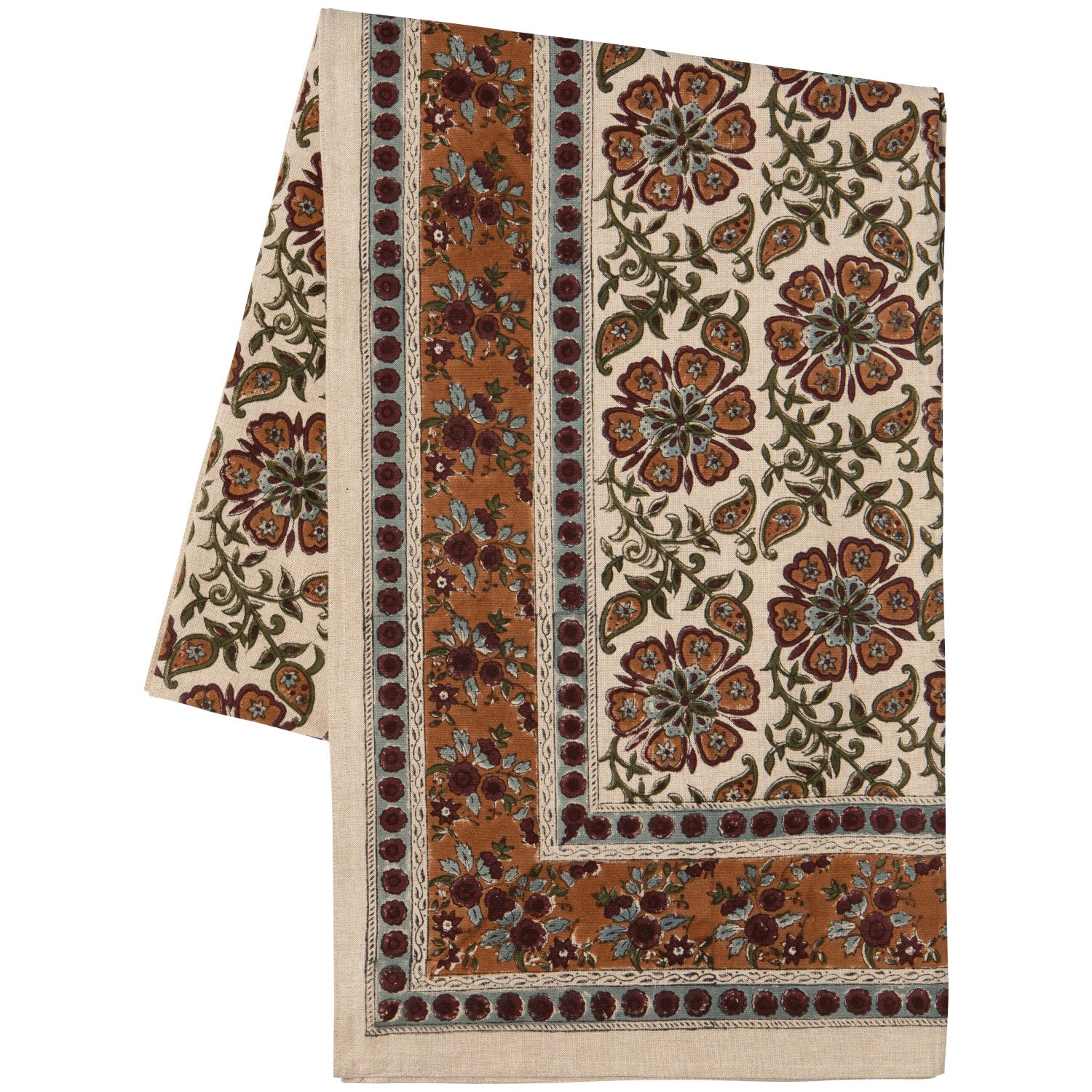 Elysian Block Print Tablecloth