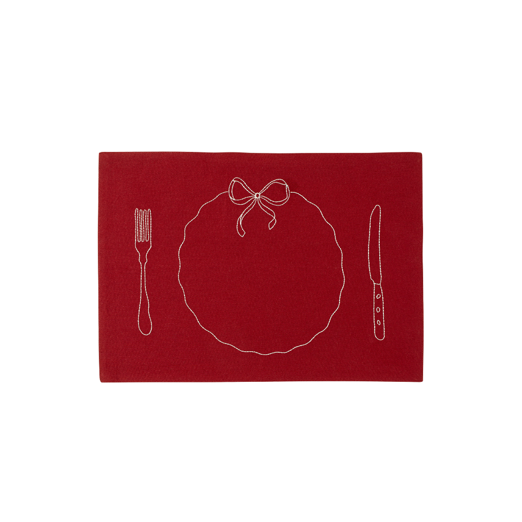 Red Bon Appetit Placemats
