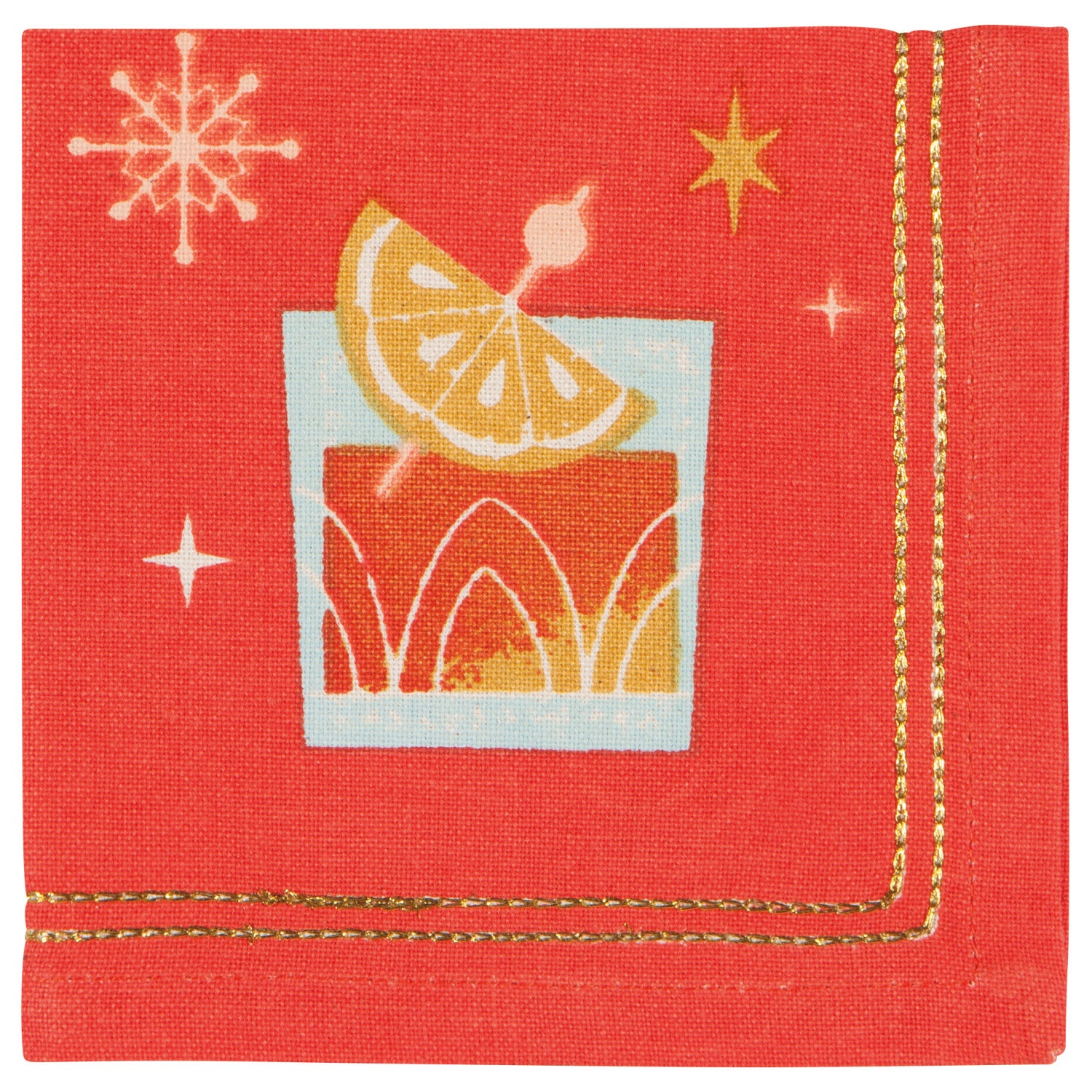 Set/4 Spirits Bright Cocktail Napkins
