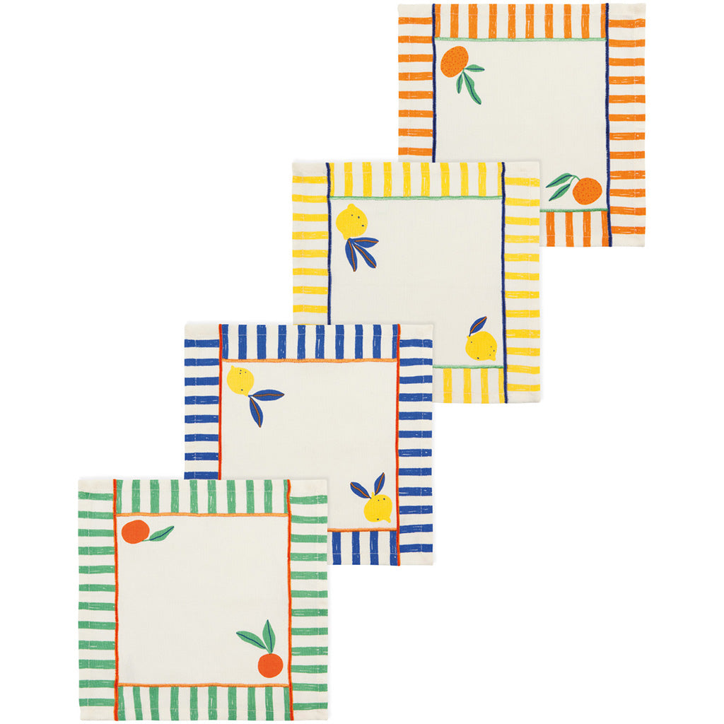 Set/4 Citrus Burst Napkins