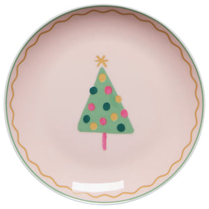 Set/4 Glitzmas Appetizer Plates