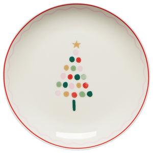 Set/4 Glitzmas Appetizer Plates