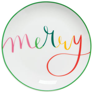 Set/4 Merry Everything Appetizer Plates