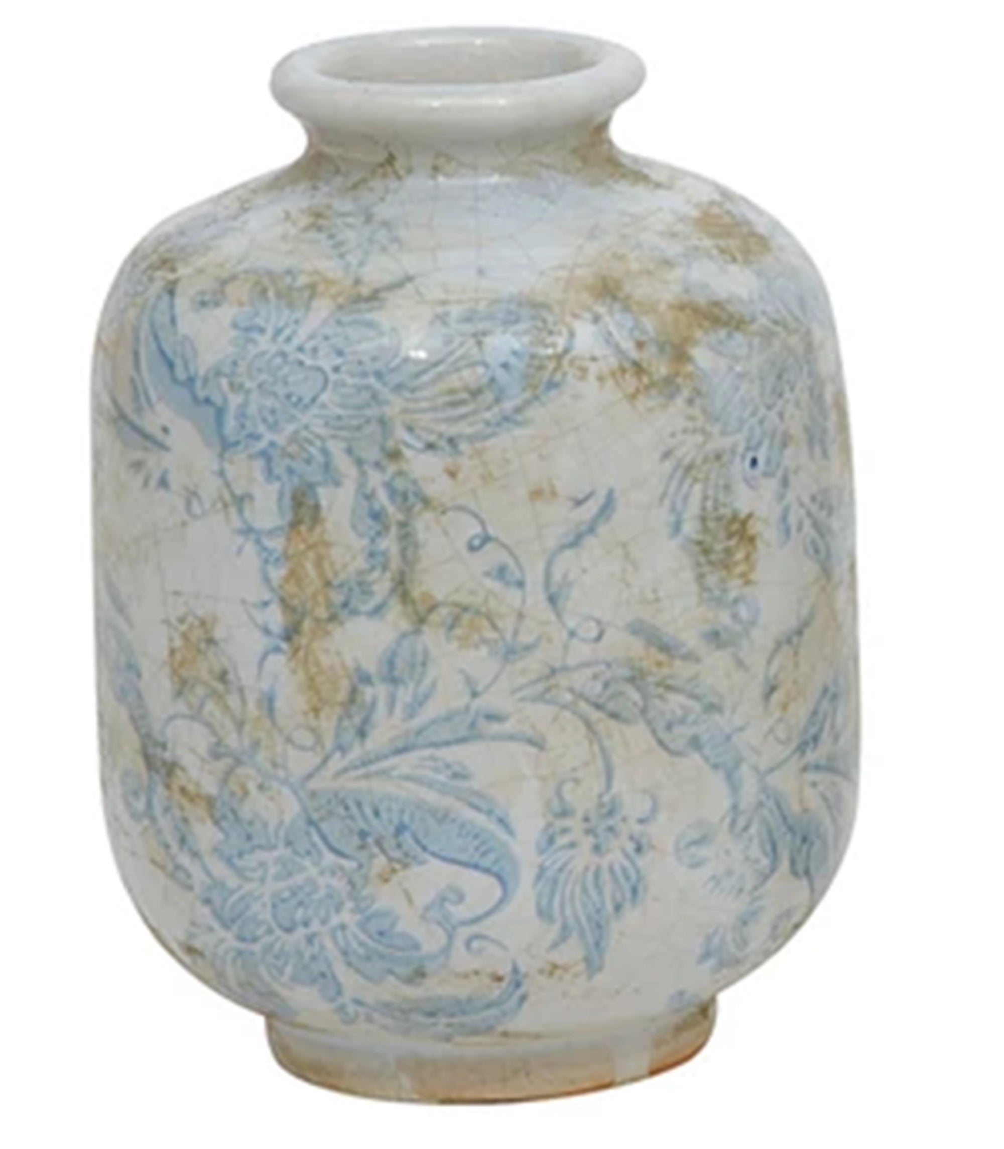 Transferware Patterned Vases