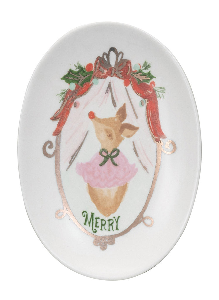 Reindeer Appetizer Plates