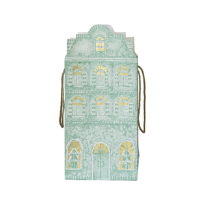 Tall Holiday House Gift Bags