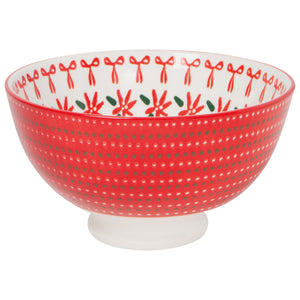 Wreaths Stamped Christmas Bowl