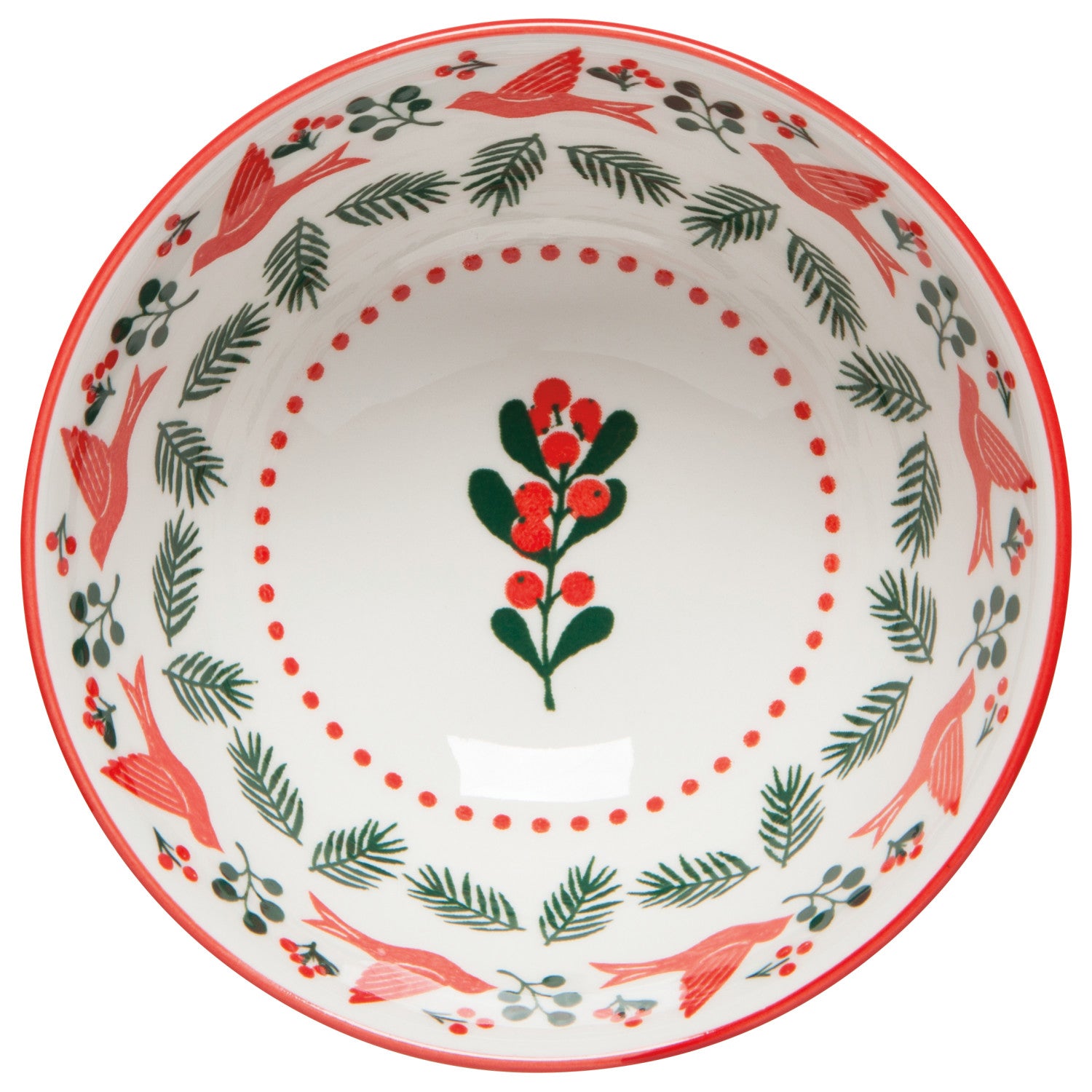 Winterberry Stamped Christmas Bowl
