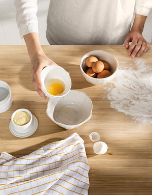 Matte White Egg Separator