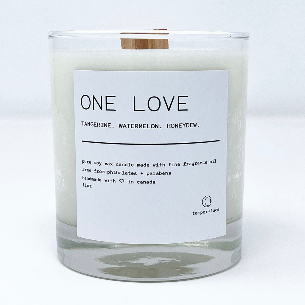 One Love - Temper + Lace Candle