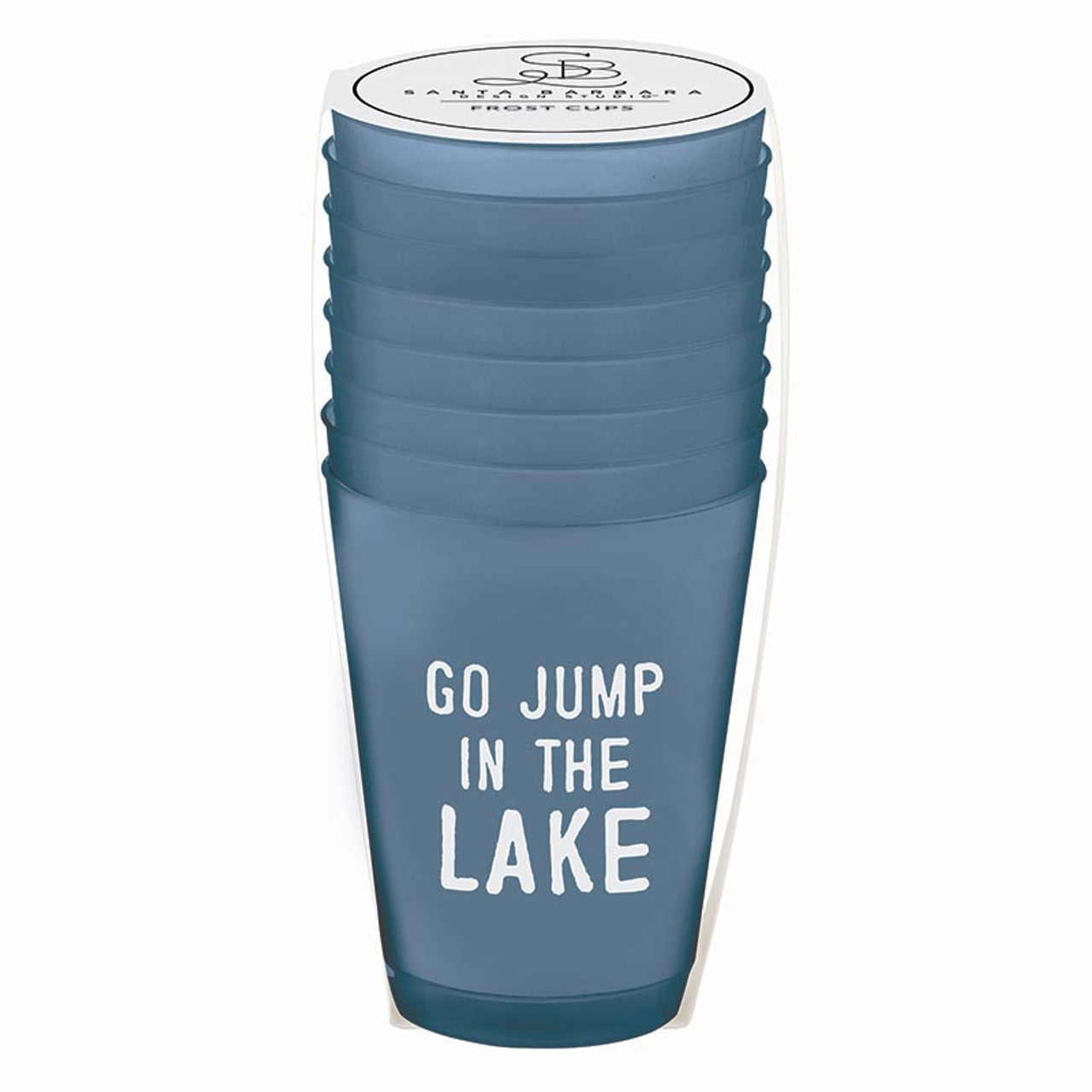 Go Jump in the Lake Frosted Plastic Cups