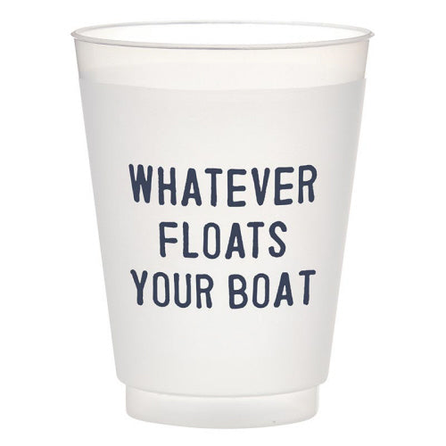 Whatever Floats Your Boat Frosted Plastic Cups