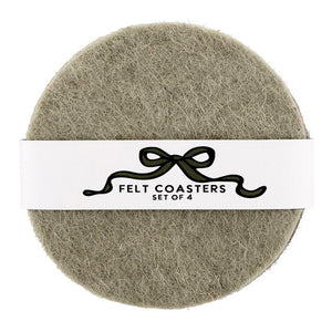 Set/4 Wool Felt Coasters