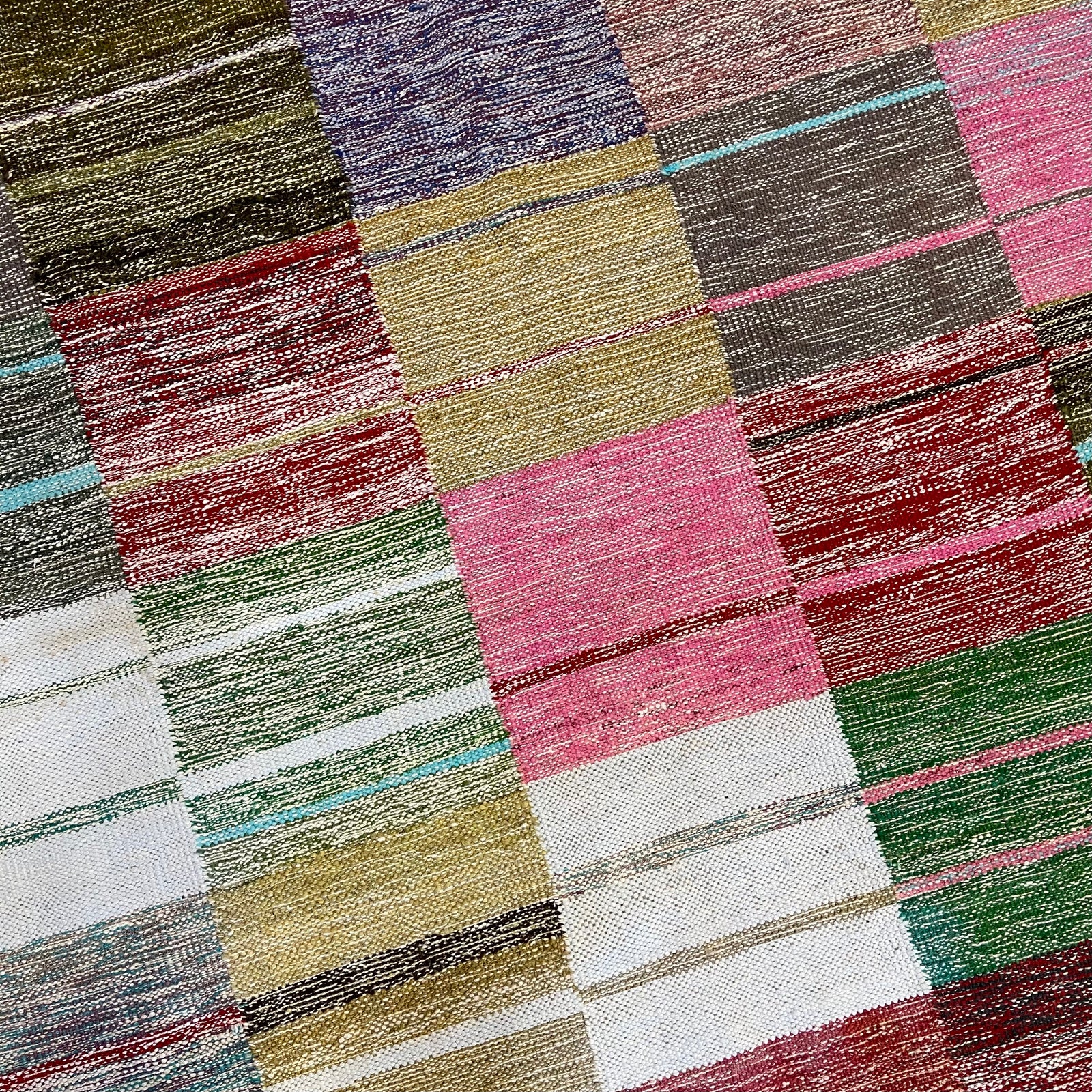 Square Stripe Multi Kilim