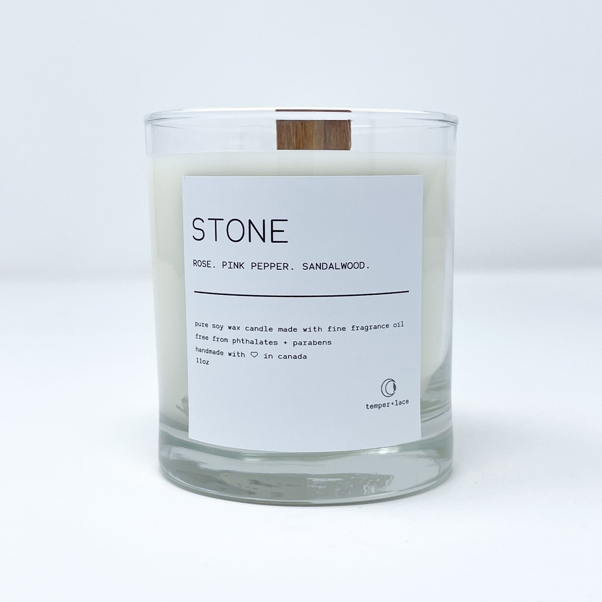 Stone - Temper + Lace Candle