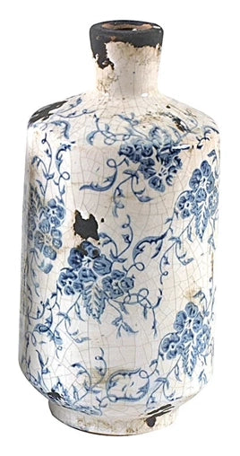 Tall Transferware Patterned Vases