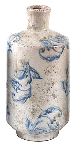 Tall Transferware Patterned Vases