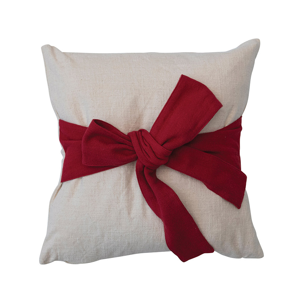 Slub Bow Pillow