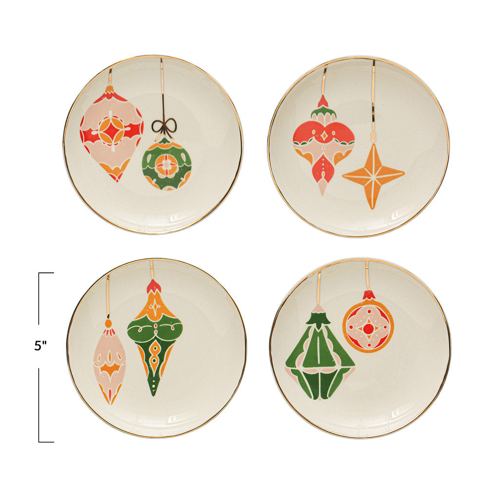 Ornament Appetizer Plates