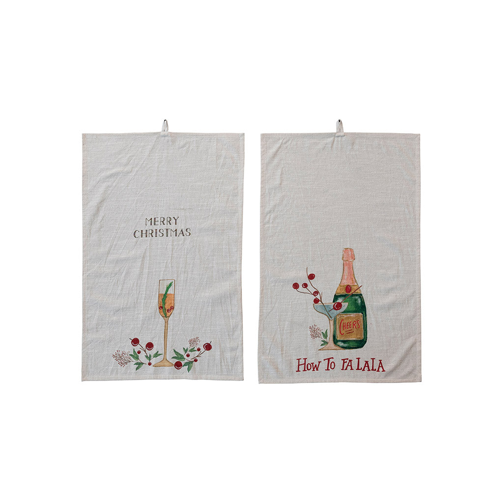 Holiday Champagne Kitchen Towel