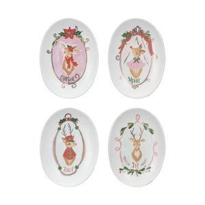 Reindeer Appetizer Plates