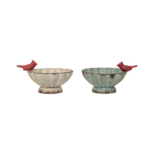 Fluted Cardinal Bowl