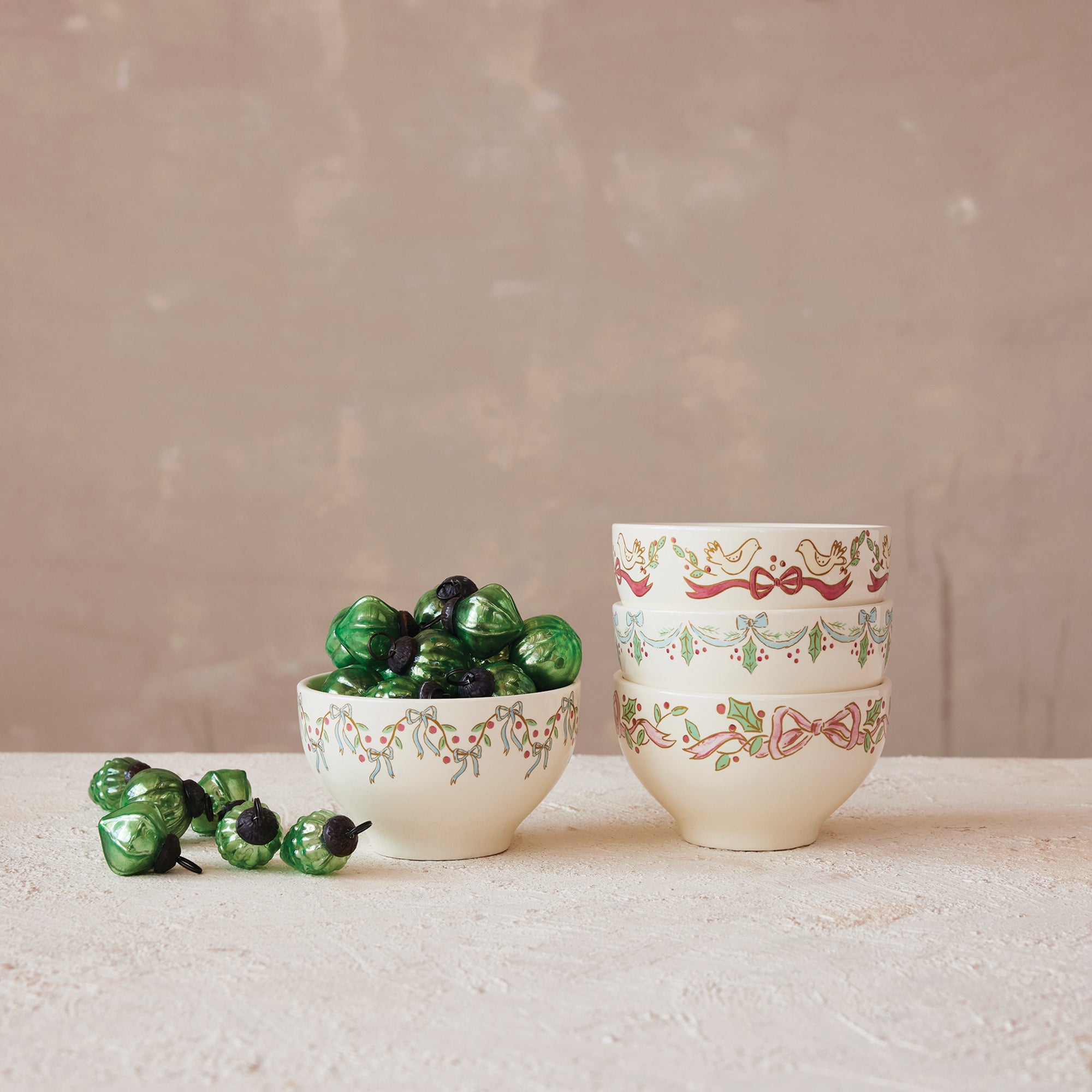 Holiday Bow Bowls