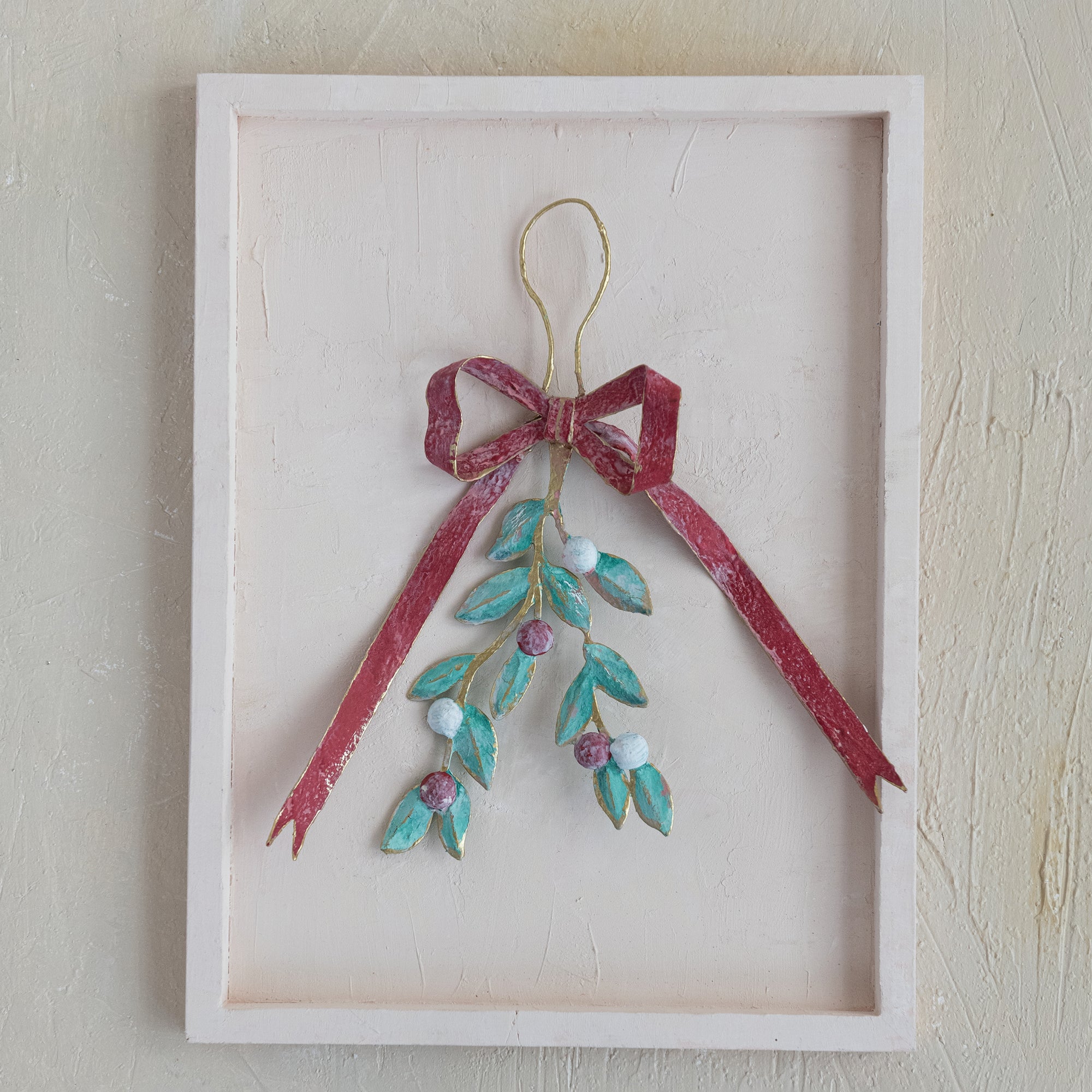 Hanging Metal Mistletoe Ornament