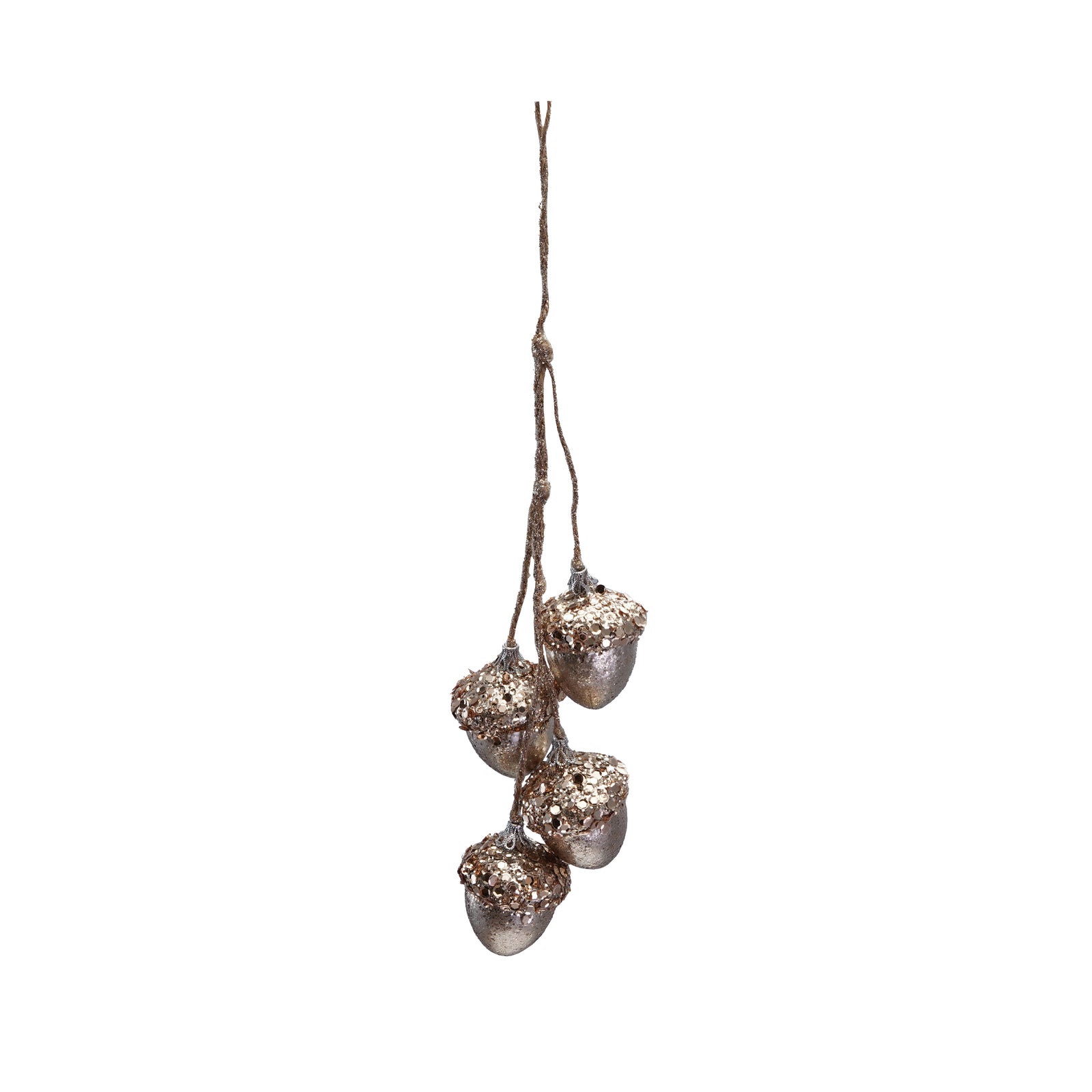 Glitter Acorns Ornament