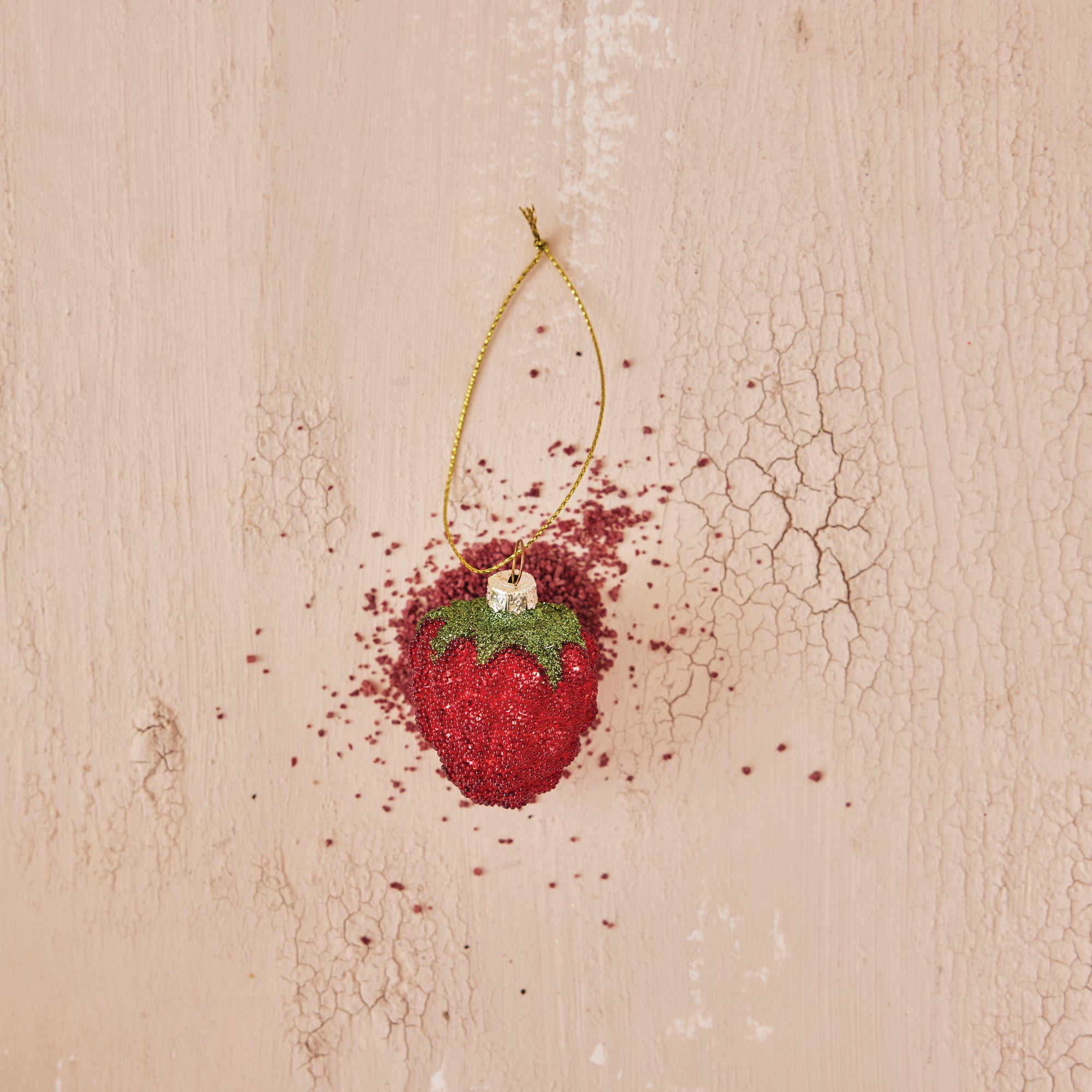 Beaded Glass Berry Ornament