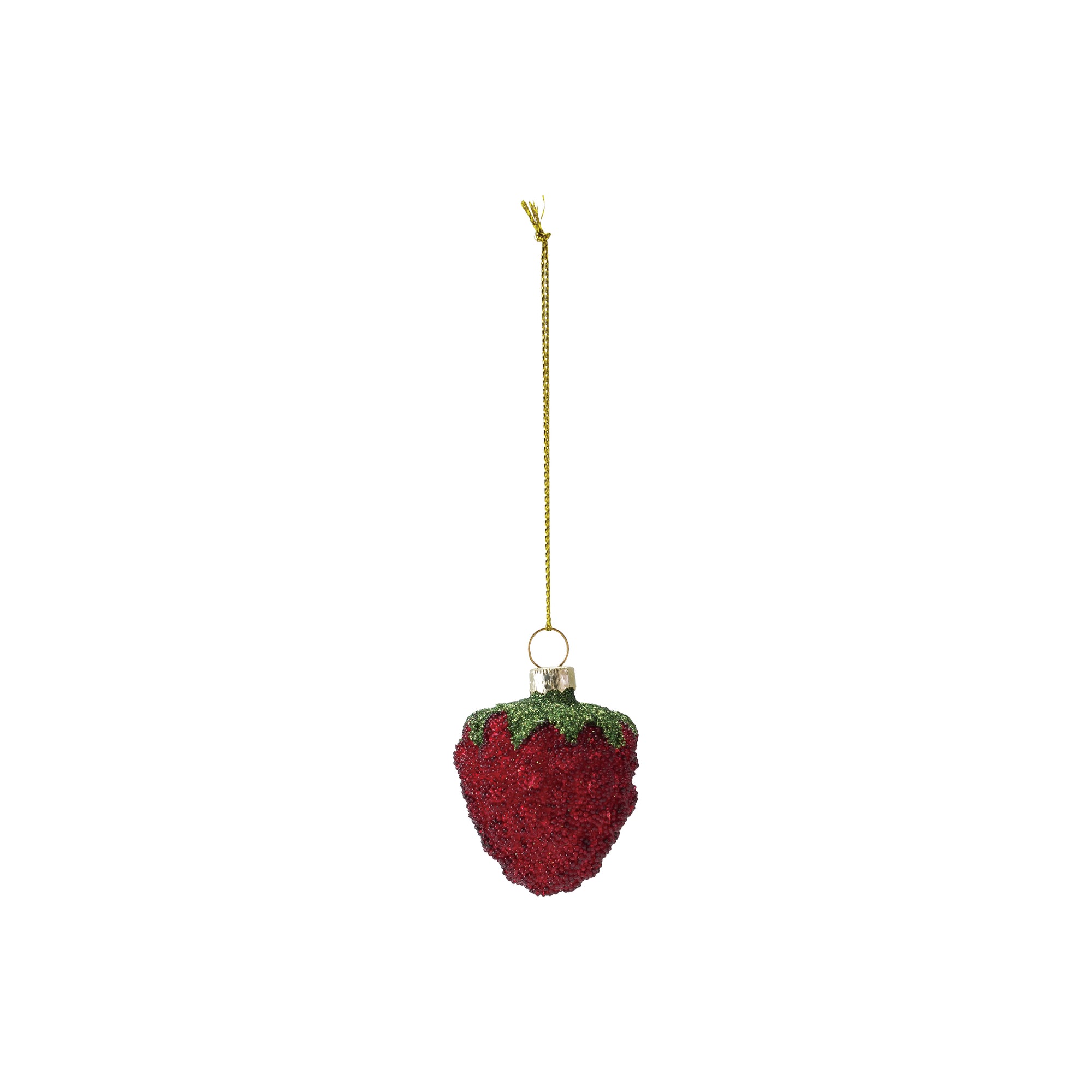 Beaded Glass Berry Ornament