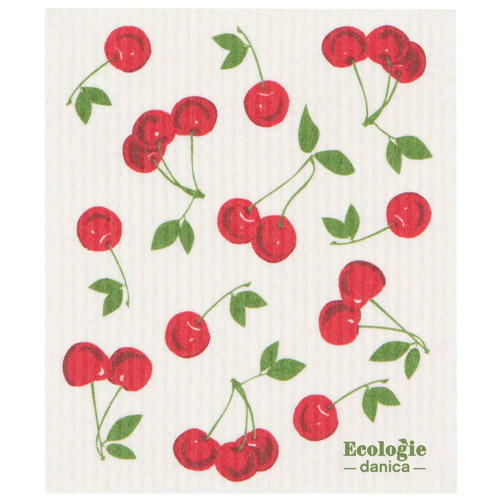 Cherries Swedish Dishcloth