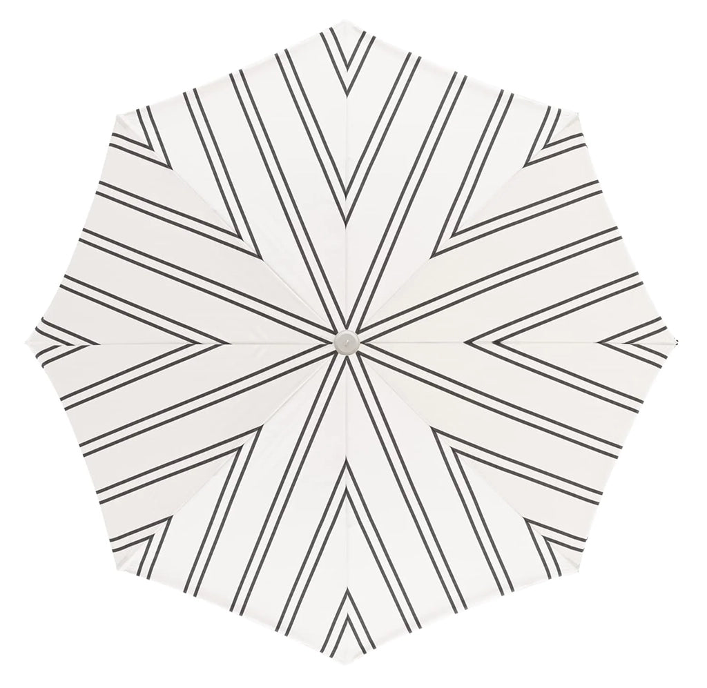 Amalfi Umbrella- Black Two Stripe