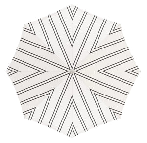 Amalfi Umbrella- Black Two Stripe