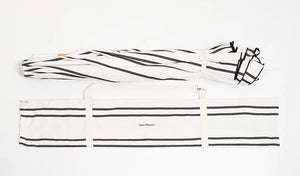 Amalfi Umbrella- Black Two Stripe