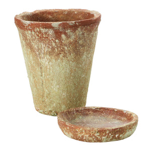 Distressed Terracotta Cement Planter