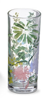 Garden Floral Drinking Glass