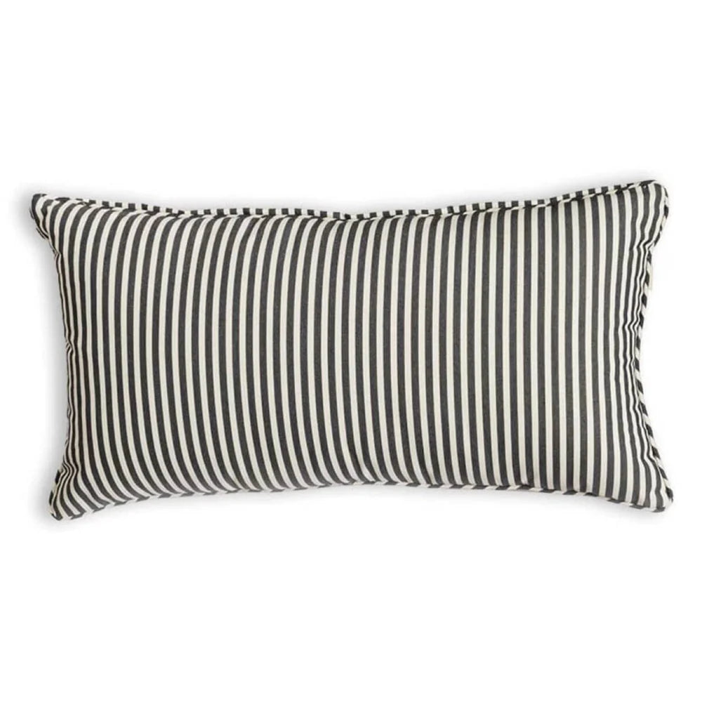 Navy Stripe Rectangle Indoor/Outdoor Pillow
