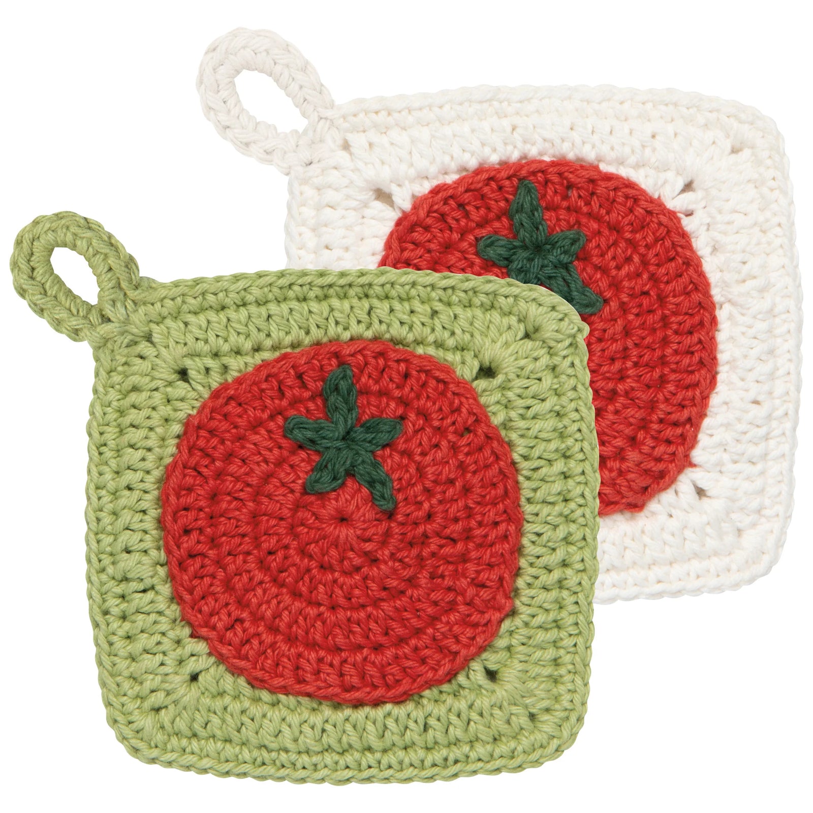 S/2 Crochet Heirloom Tomatoes Sponges