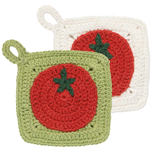 S/2 Crochet Heirloom Tomatoes Sponges