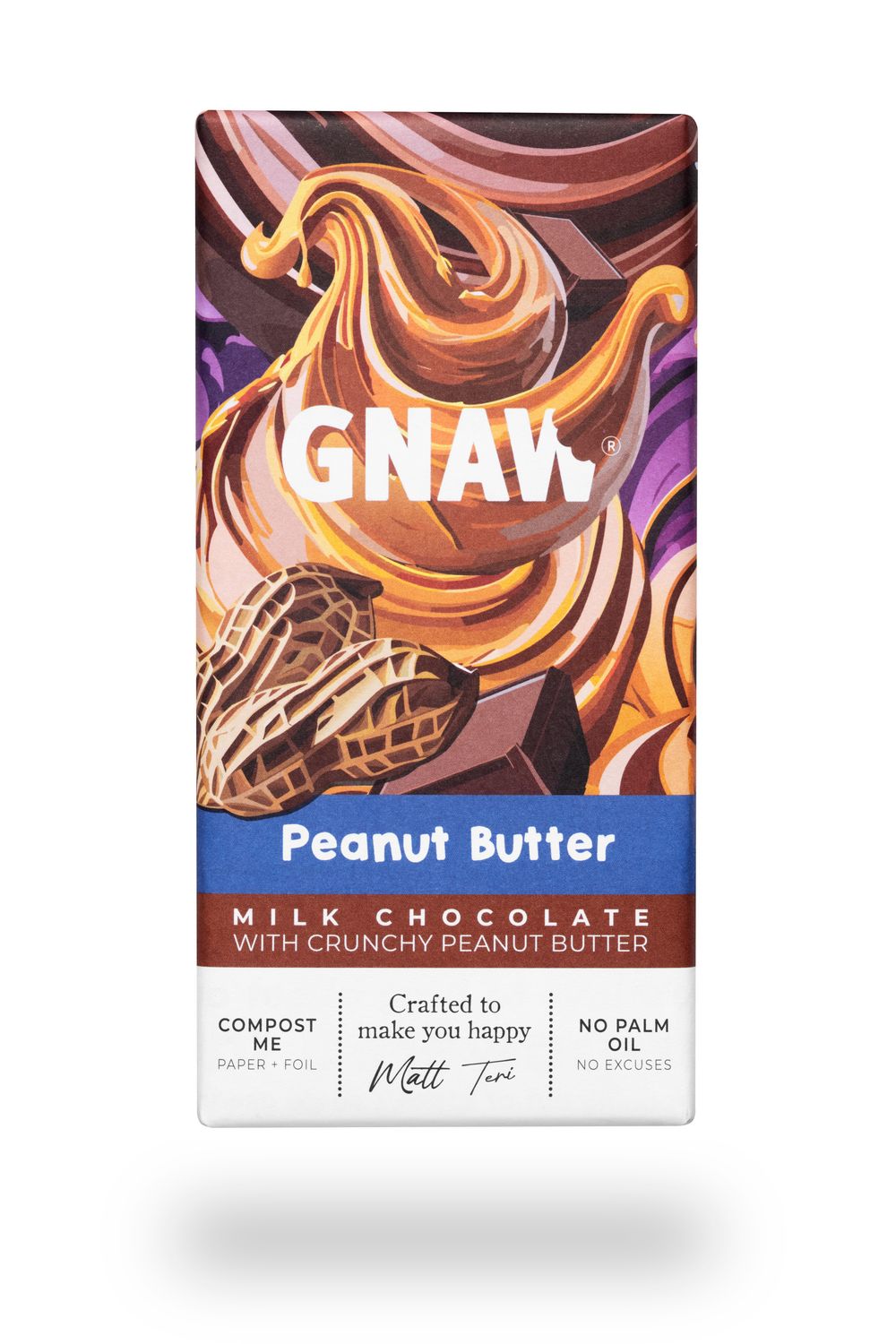 Gnaw Peanut Butter Milk Chocolate Bar