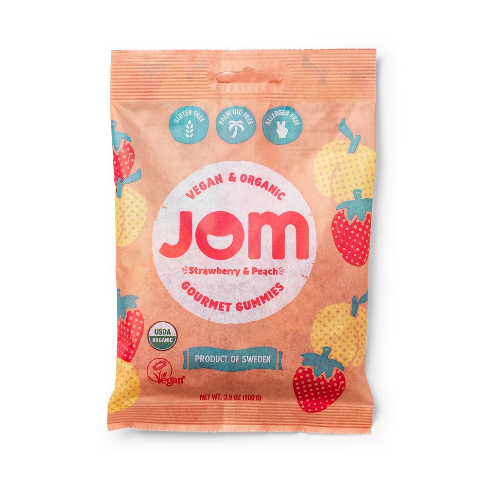 JOM Strawberry + Peach Gummies
