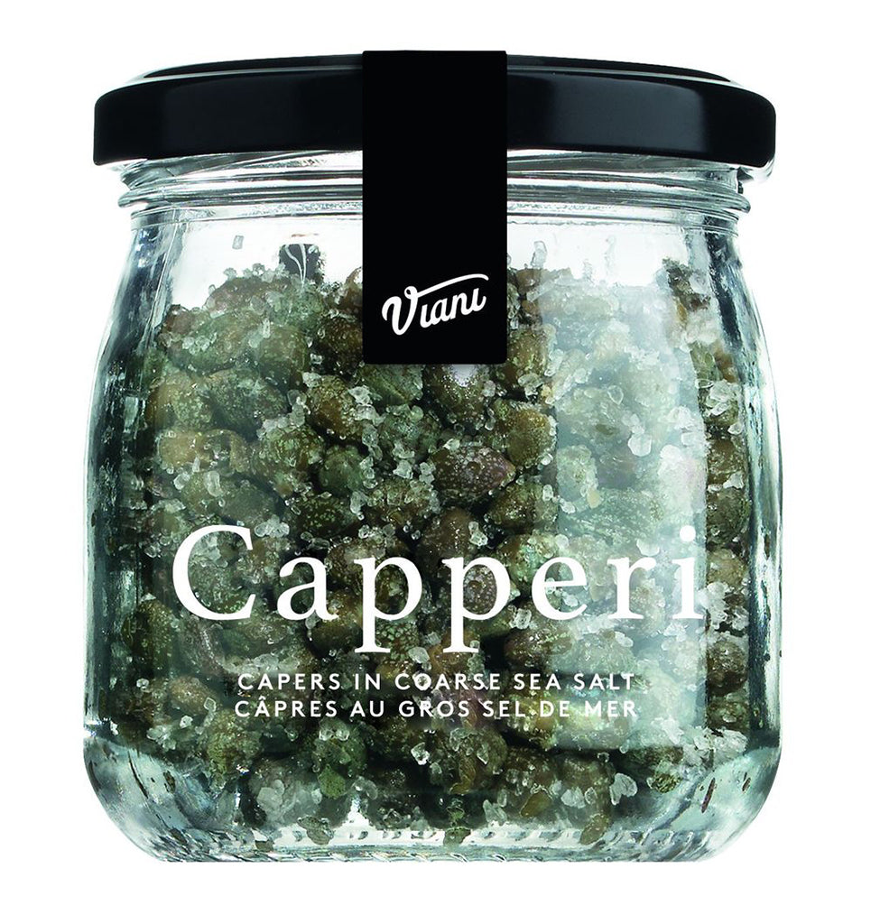 Viani Capers in Coarse Sea Salt