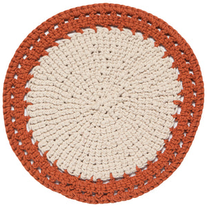 Cinnamon Knotted Round Placemat